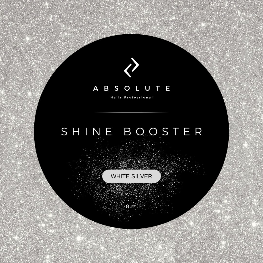 Shine Booster WHITE SILVER (SILVER) Glitter Paint gel 8ml