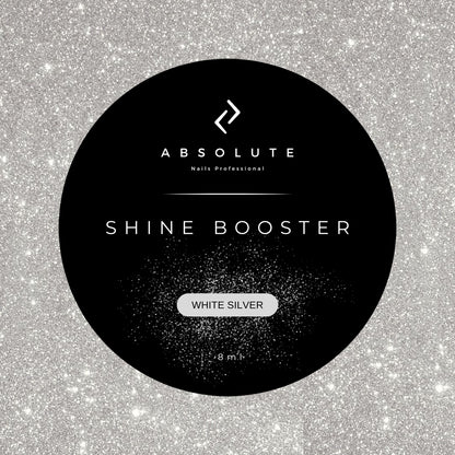 Shine Booster WHITE SILVER (SILVER) Glitter Paint gel 8ml